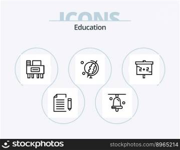 Education Line Icon Pack 5 Icon Design. education. education. blackboard