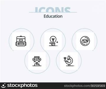 Education Line Icon Pack 5 Icon Design. . education. graduation. book. education