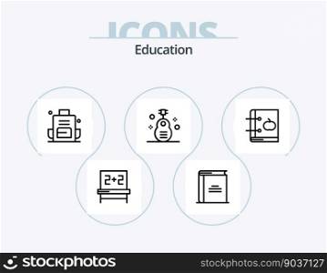 Education Line Icon Pack 5 Icon Design. guitar. classic. preparatory. reading. library