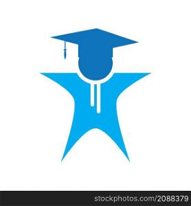 Education logo design vector illustration