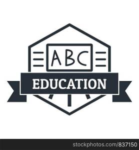 Education logo. Simple illustration of education vector logo for web. Education logo, simple gray style