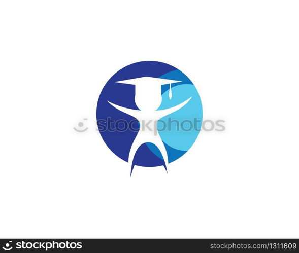 Education logo template vector icon illustration design