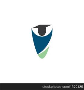 Education logo template vector icon illustration design