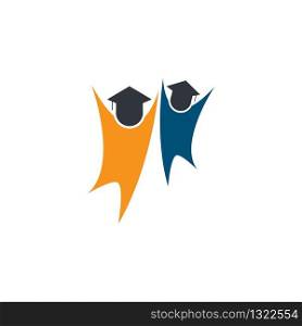 Education logo template vector icon illustration design