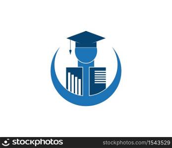 Education Logo Template vector icon illustration design