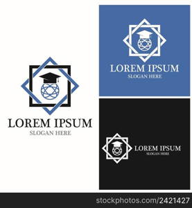 Education Logo Template vector icon illustration design