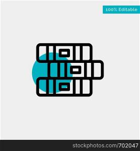 Education, Notebook, Stationary turquoise highlight circle point Vector icon