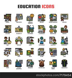 Education , Thin Line and Pixel Perfect Icons