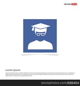 Education User Icon - Blue photo Frame
