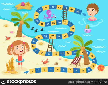 Educational maze game for children illustration