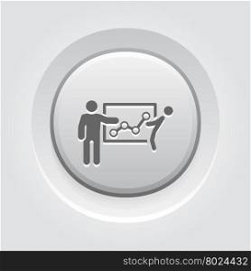 Effective Marketing Tools Icon. Effective Marketing Tools Icon. Business Concept. Grey Button Design