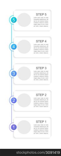 Effective resource management infographic chart design template. Abstract infochart with copy space. Instructional graphics with 5 step sequence. Visual data presentation. Arial Regular font used. Effective resource management infographic chart design template