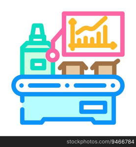 efficiency improvement manufacturing engineer color icon vector. efficiency improvement manufacturing engineer sign. isolated symbol illustration. efficiency improvement manufacturing engineer color icon vector illustration