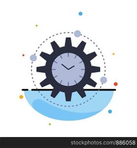 Efficiency, management, processing, productivity, project Flat Color Icon Vector