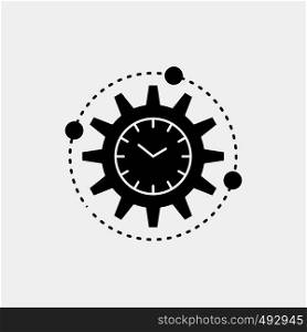 Efficiency, management, processing, productivity, project Glyph Icon. Vector isolated illustration. Vector EPS10 Abstract Template background