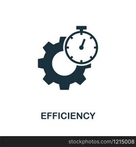Efficiency vector icon illustration. Creative sign from quality control icons collection. Filled flat Efficiency icon for computer and mobile. Symbol, logo vector graphics.. Efficiency vector icon symbol. Creative sign from quality control icons collection. Filled flat Efficiency icon for computer and mobile