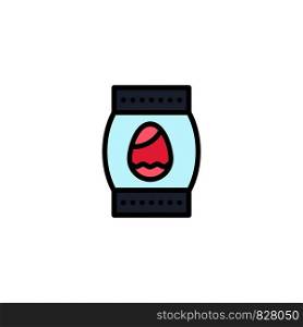 Egg, Bottle, Easter, Holiday Business Logo Template. Flat Color
