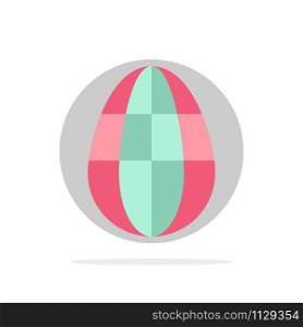 Egg, Easter, Holiday, Abstract Circle Background Flat color Icon