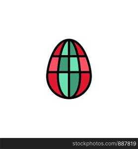 Egg, Easter, Holiday, Business Logo Template. Flat Color
