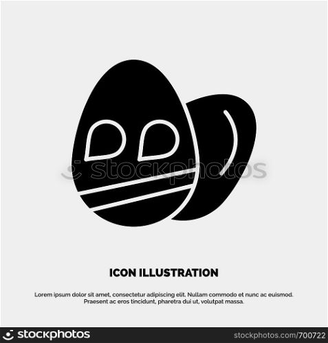 Egg, Easter, Holiday solid Glyph Icon vector