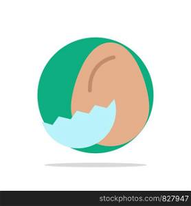 Egg, Easter, Holiday, Spring Abstract Circle Background Flat color Icon