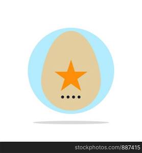 Egg, Easter, Holiday, Spring Abstract Circle Background Flat color Icon