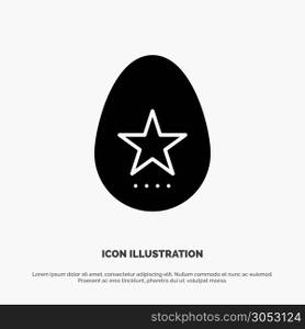Egg, Easter, Holiday, Spring solid Glyph Icon vector