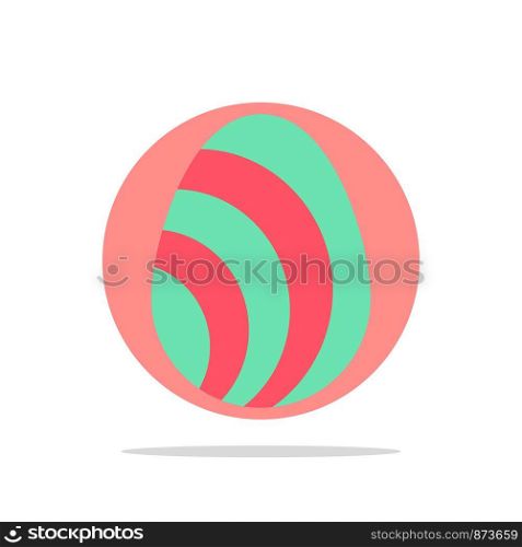 Egg, Easter, Nature, Spring Abstract Circle Background Flat color Icon