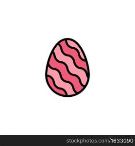 Egg, Easter, Nature, Spring Business Logo Template. Flat Color