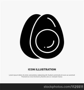 Egg, Eggs, Holiday, Easter solid Glyph Icon vector