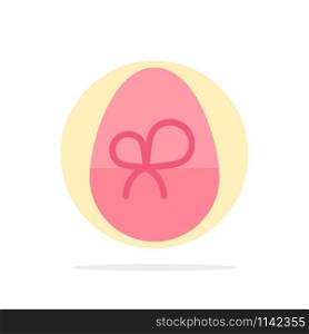 Egg, Gift, Easter, Nature Abstract Circle Background Flat color Icon