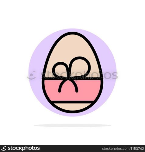 Egg, Gift, Spring, Eat Abstract Circle Background Flat color Icon