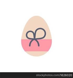 Egg, Gift, Spring, Eat  Flat Color Icon. Vector icon banner Template