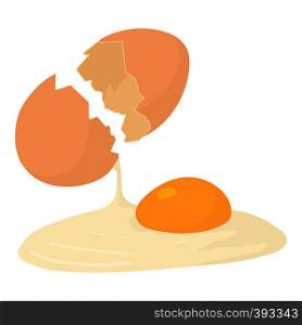 Egg icon. Cartoon illustration of egg vector icon for web. Egg icon, cartoon style