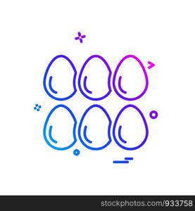 Egg icon design vector