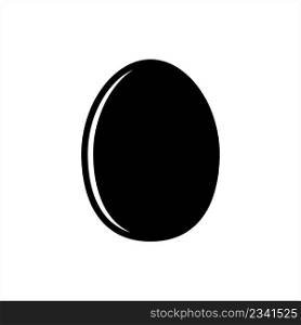 Egg Icon, Hen Chicken Egg, Animal Egg Vector Art Illustration
