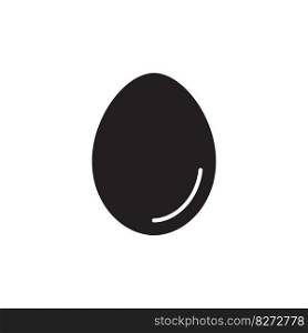 Egg icon in flat color style. Egg with isolated on white background