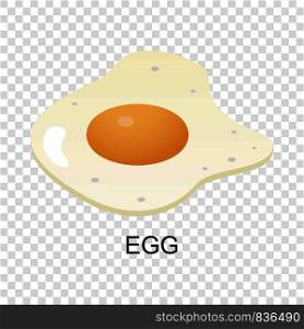 Egg icon. Isometric of egg vector icon for on transparent background. Egg icon, isometric style