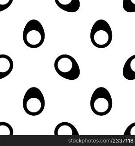 Egg Icon Seamless Pattern, Egg Vector Art Illustration