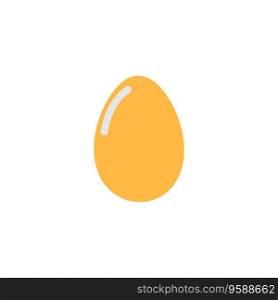 Egg Icon Vector. Flat color symbol. Egg Icon Vector