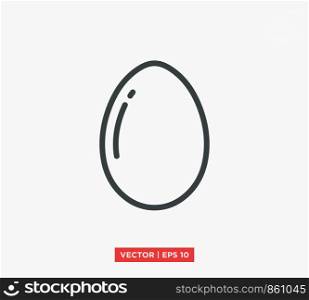 Egg Icon Vector Illustration