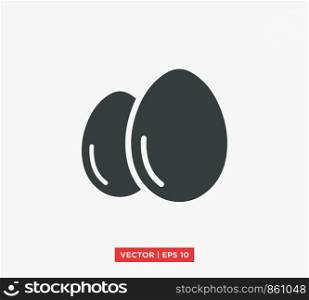 Egg Icon Vector Illustration