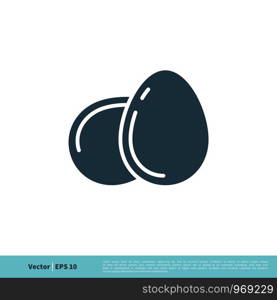 Egg Icon Vector Logo Template Illustration Design. Vector EPS 10.