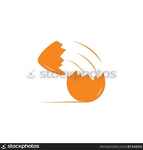 Egg illustration logo vector flat design