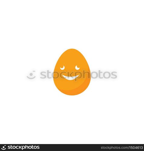 Egg illustration vector flat design template