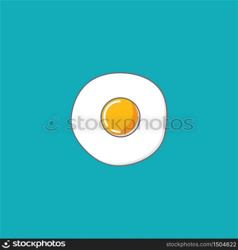 Egg illustration vector flat design template