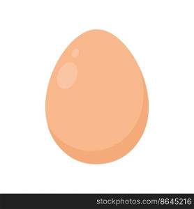 Egg in flat style. Vector illustration in flat style.. Egg in flat style. Vector illustration in flat style
