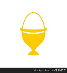 Egg in stand isolated. Egg cups on white background 