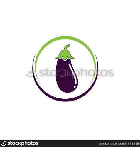 egg plant icon vetor illustration design template