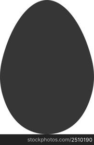 Egg shape template, hand drawing, Easter  shape, bird egg reptiles